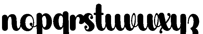 StylishAlphabet-Regular Font LOWERCASE