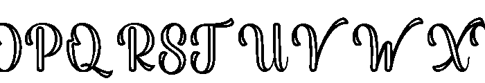 StylishAlphabetOutline-Reg Font UPPERCASE