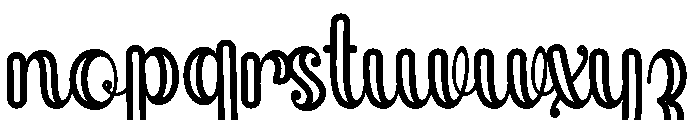 StylishAlphabetOutline-Reg Font LOWERCASE