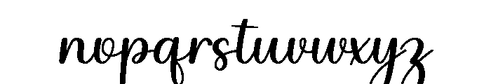 StylishHandmade-Regular Font LOWERCASE