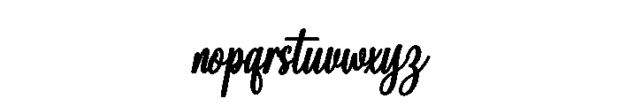 StylishHandwritten-Regular Font LOWERCASE
