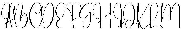 Stylist Writing Font UPPERCASE