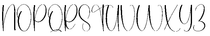 Stylist Writing Font UPPERCASE