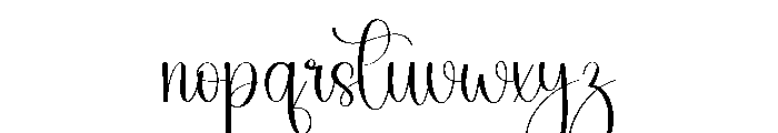 Stylist Writing Font LOWERCASE