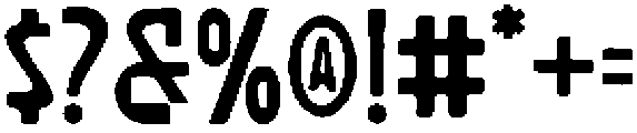 ST Friday Rough otf (400) Font OTHER CHARS