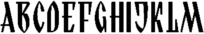 ST-Gradets Regular otf (400) Font UPPERCASE