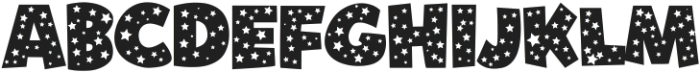 STARS Regular ttf (400) Font UPPERCASE