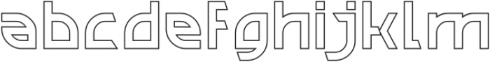 STEP FORWARD-Hollow otf (400) Font LOWERCASE