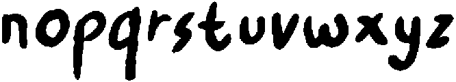 STH Baelord Slanted otf (400) Font LOWERCASE