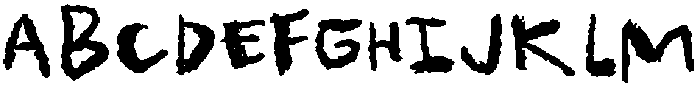 STH Doughter Regular otf (400) Font UPPERCASE