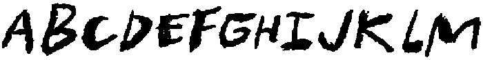 STH Doughter Slanted otf (400) Font UPPERCASE