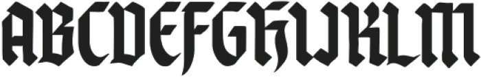 STH Tyranes Regular otf (400) Font UPPERCASE