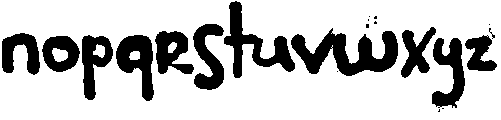 STICKY SUGAR Regular otf (400) Font LOWERCASE