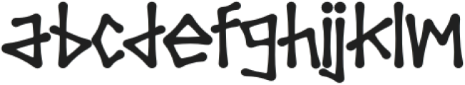 STRAY KING Regular otf (400) Font LOWERCASE