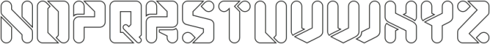 STRING THEORY-Hollow otf (400) Font UPPERCASE