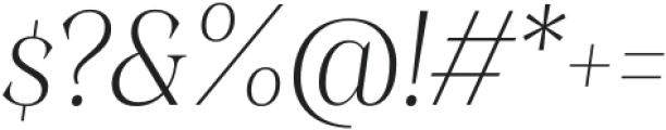 Stability Light Italic otf (300) Font OTHER CHARS