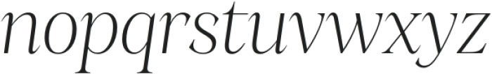 Stability Light Italic otf (300) Font LOWERCASE