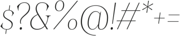 Stability UltraLight Italic otf (300) Font OTHER CHARS