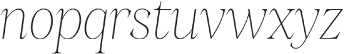 Stability UltraLight Italic otf (300) Font LOWERCASE