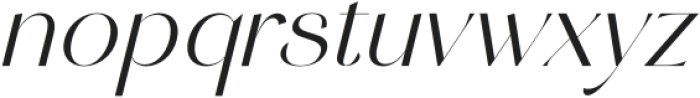 Stack Qisplay Italic otf (400) Font LOWERCASE
