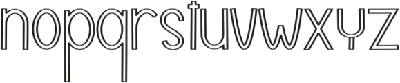 Stacked  Outline Regular otf (400) Font LOWERCASE