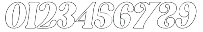 Stagina Outline Italic Regular otf (400) Font OTHER CHARS