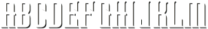 Stainless Steel Shadow FX otf (400) Font LOWERCASE