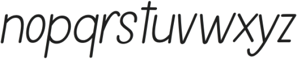 Stand By Me  Italic otf (400) Font LOWERCASE