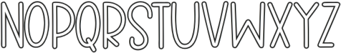 Stand By Me Outline otf (400) Font UPPERCASE