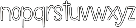 Stand By Me Outline otf (400) Font LOWERCASE