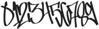 Standerik Graffiti Font Regular otf (400) Font OTHER CHARS