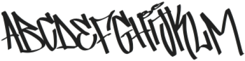 Standerik Graffiti Font Regular otf (400) Font LOWERCASE