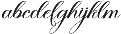 Standey Script Regular otf (400) Font LOWERCASE