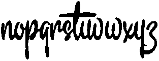 Standout otf (400) Font LOWERCASE