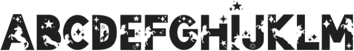 Star Unicorn Regular otf (400) Font UPPERCASE