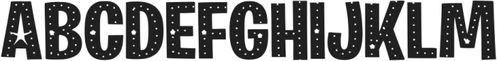 Starboy Regular ttf (400) Font UPPERCASE