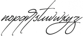 Starcity Script Slant otf (400) Font LOWERCASE