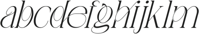 Staresso Regular Italic otf (400) Font LOWERCASE