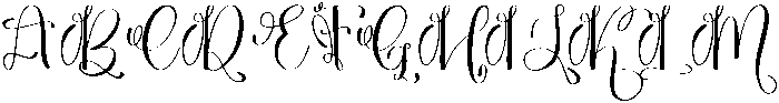 Starlight Handmade Regular otf (300) Font UPPERCASE