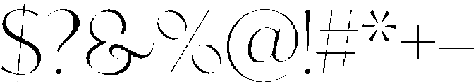Starlight Regular otf (300) Font OTHER CHARS