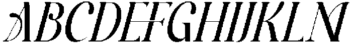 StarlightItalic otf (300) Font UPPERCASE