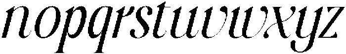StarlightItalic otf (300) Font LOWERCASE