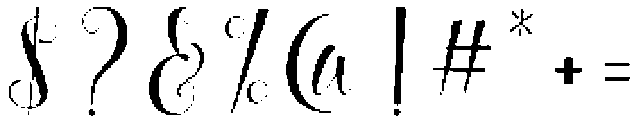 StarlightScript otf (300) Font OTHER CHARS