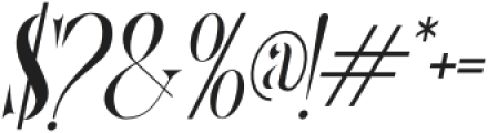 Starlikes Stencil Italic otf (400) Font OTHER CHARS
