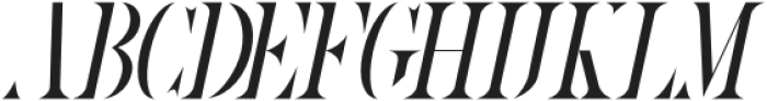 Starlikes Stencil Italic otf (400) Font UPPERCASE