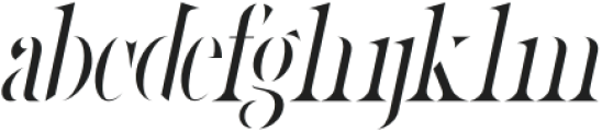 Starlikes Stencil Italic otf (400) Font LOWERCASE