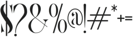 Starlikes Stencil Regular otf (400) Font OTHER CHARS