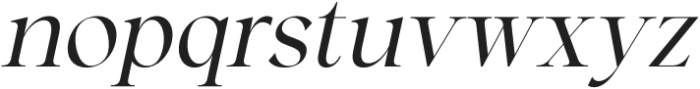 Starllet-Italic otf (400) Font LOWERCASE