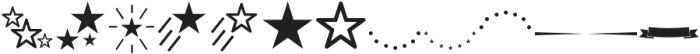 StarmiX Swashes otf (400) Font UPPERCASE