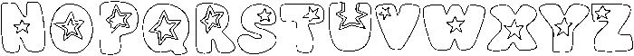 StarryEYED Regular otf (400) Font UPPERCASE